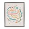 Stupell Industries Life Celebrated with Floral Sprigs Framed Floater Canvas Wall Art Design by Irene Chan